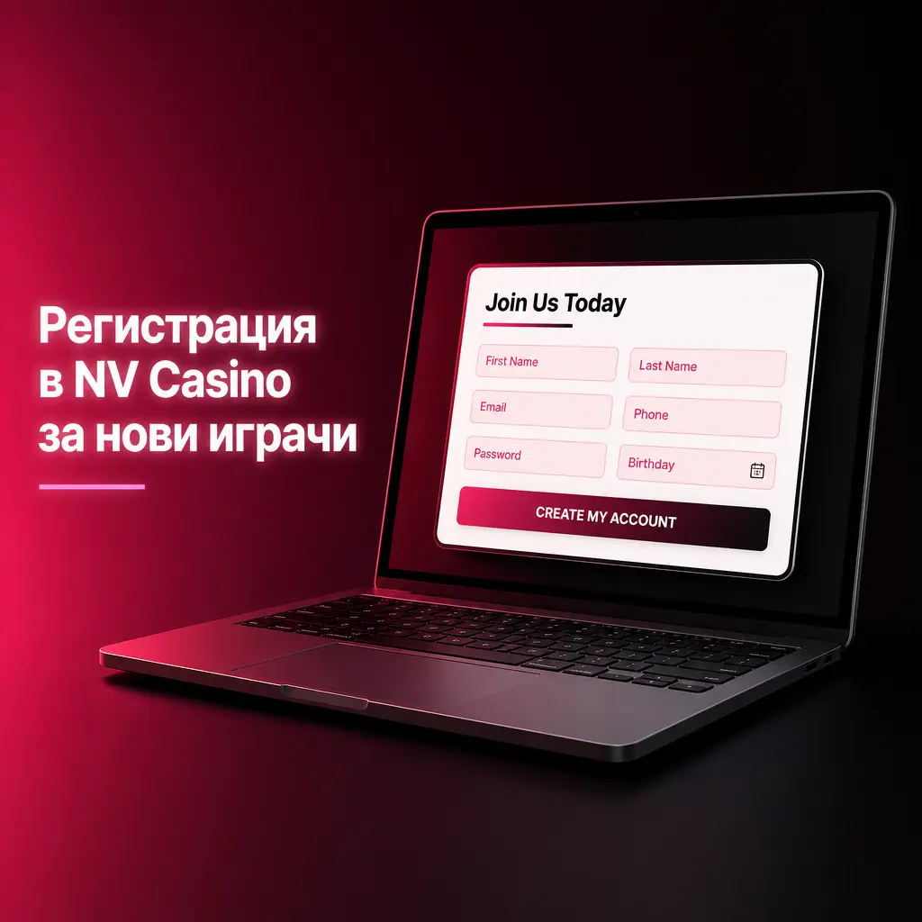 Регистрационна форма на NV Casino