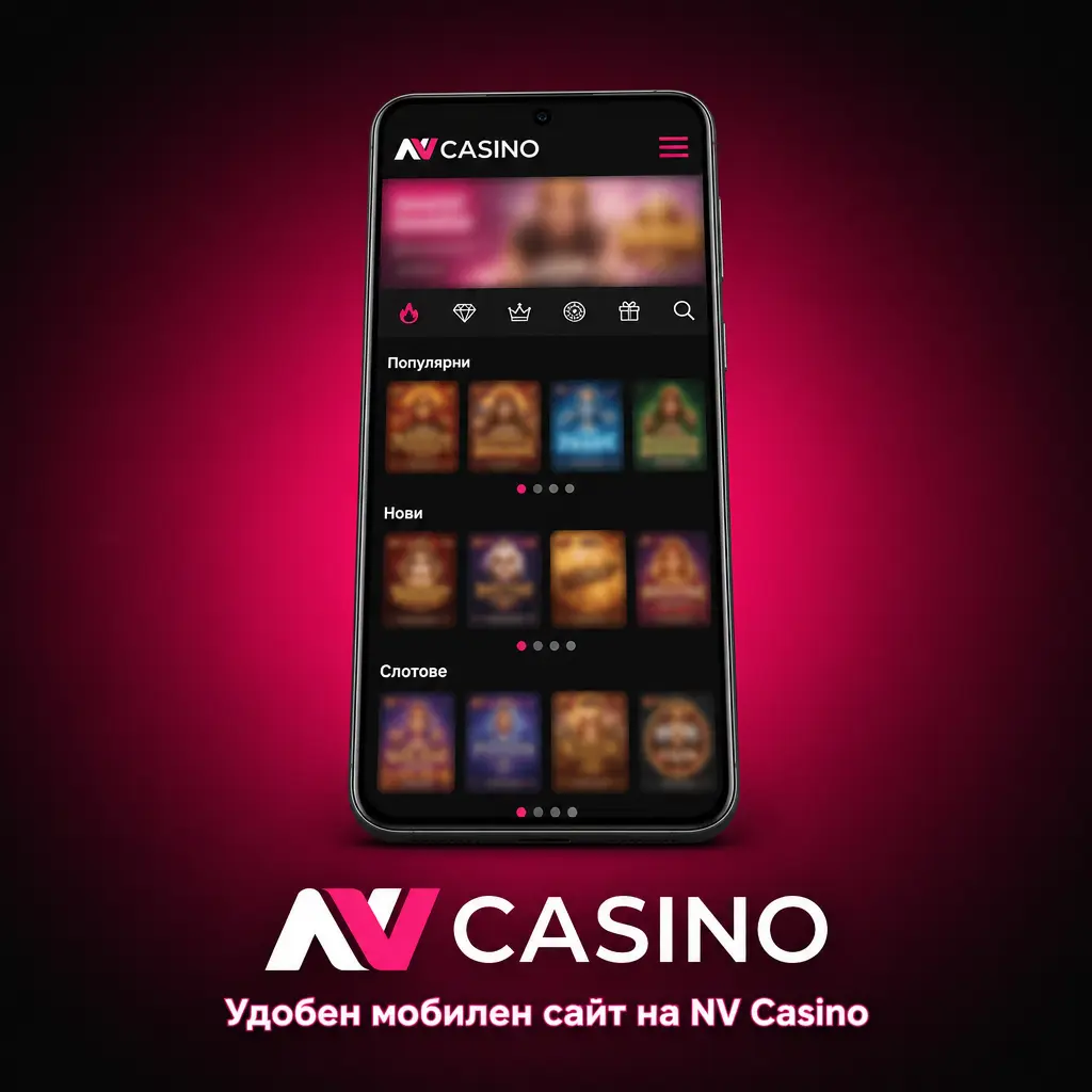 Мобилен сайт на NV Casino